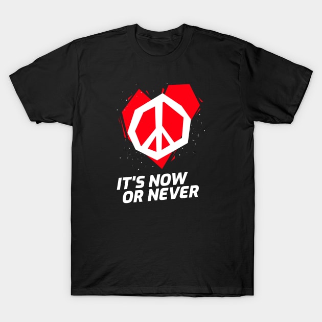 NOW or NEVER T-Shirt by KadyMageInk